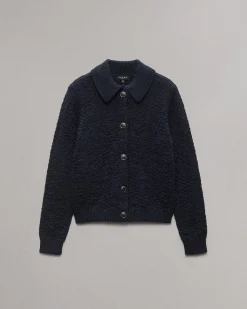rag & bone Lecroy Wool-Blend Cardigan Navy Outlet