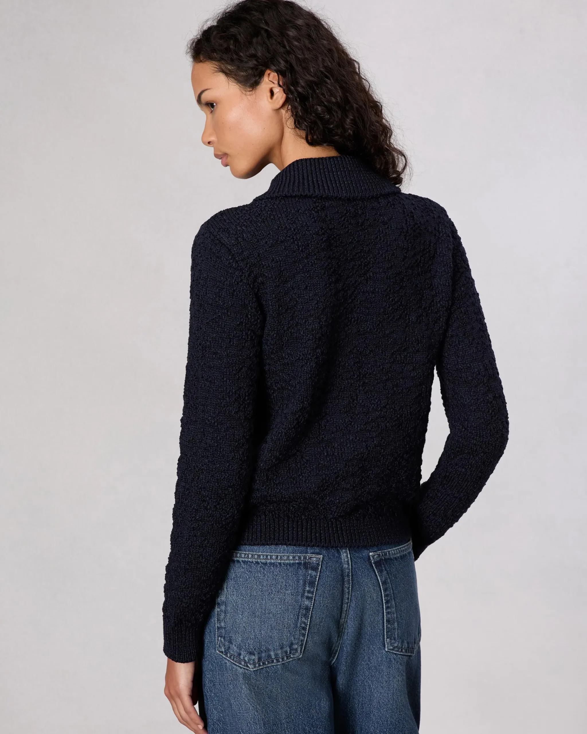 rag & bone Lecroy Wool-Blend Cardigan Navy Outlet