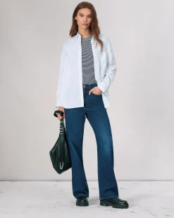 rag & bone Logan Wide-Leg Jean Annalise Cheap