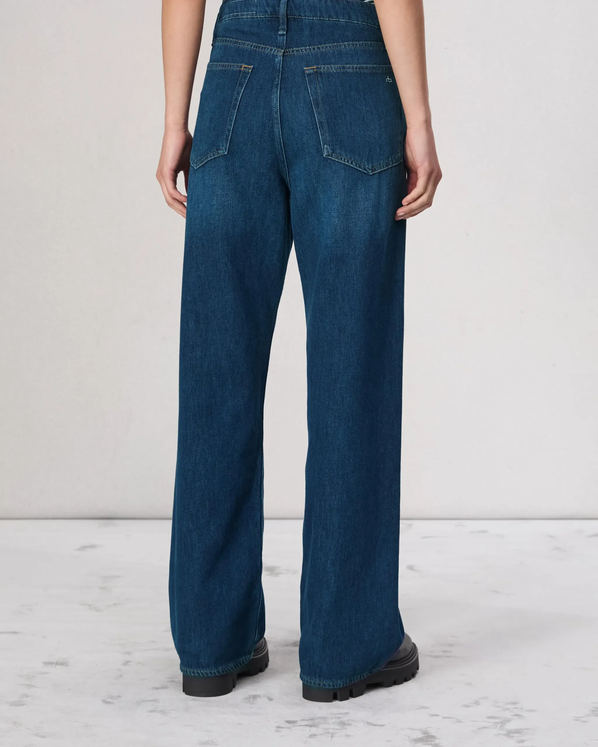 rag & bone Logan Wide-Leg Jean Annalise Cheap