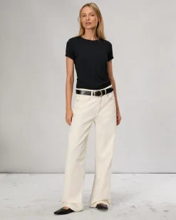 rag & bone Luca Baby Tee Black Shop
