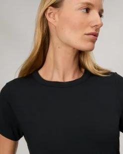 rag & bone Luca Baby Tee Black Shop