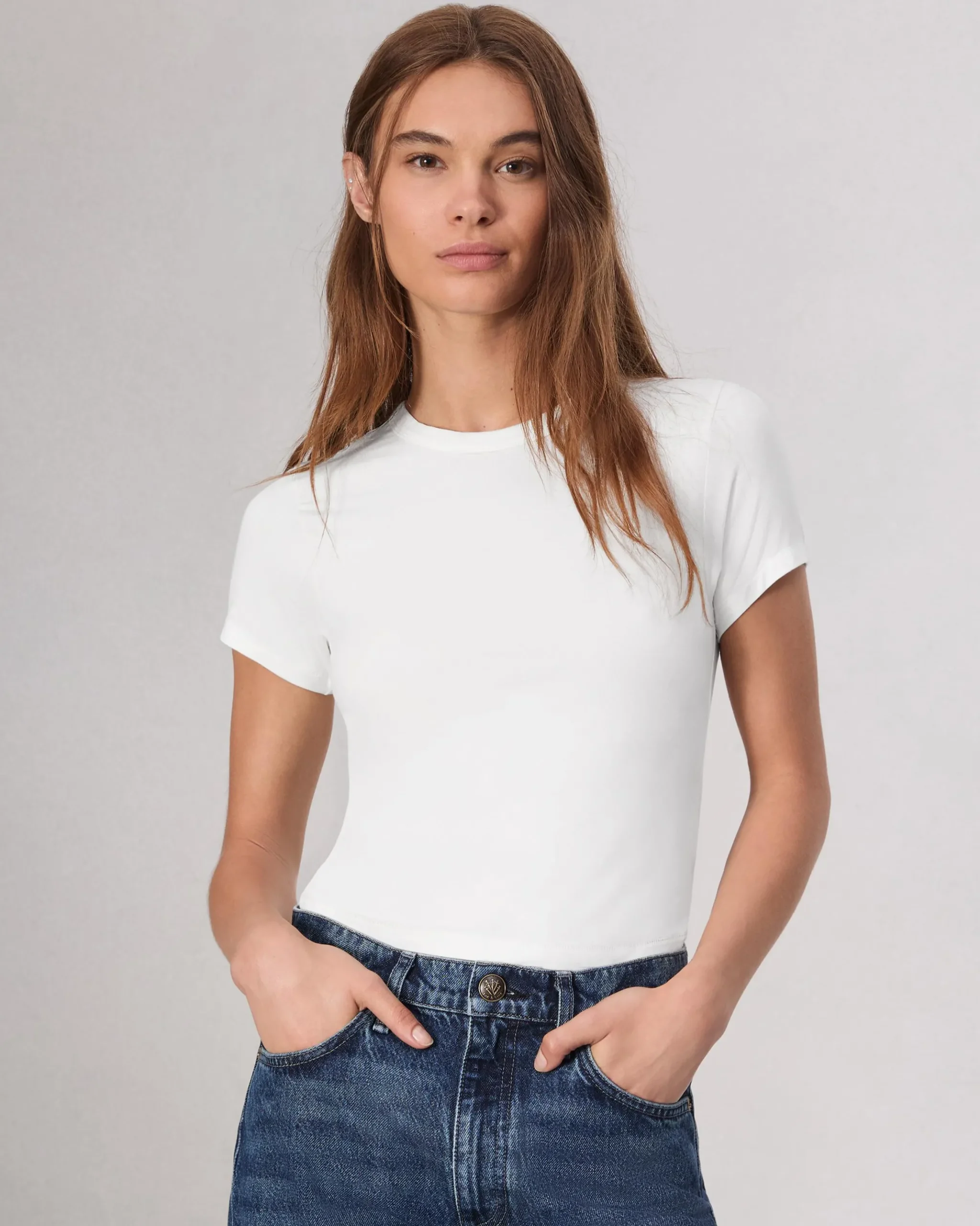 rag & bone Luca Baby Tee White Shop