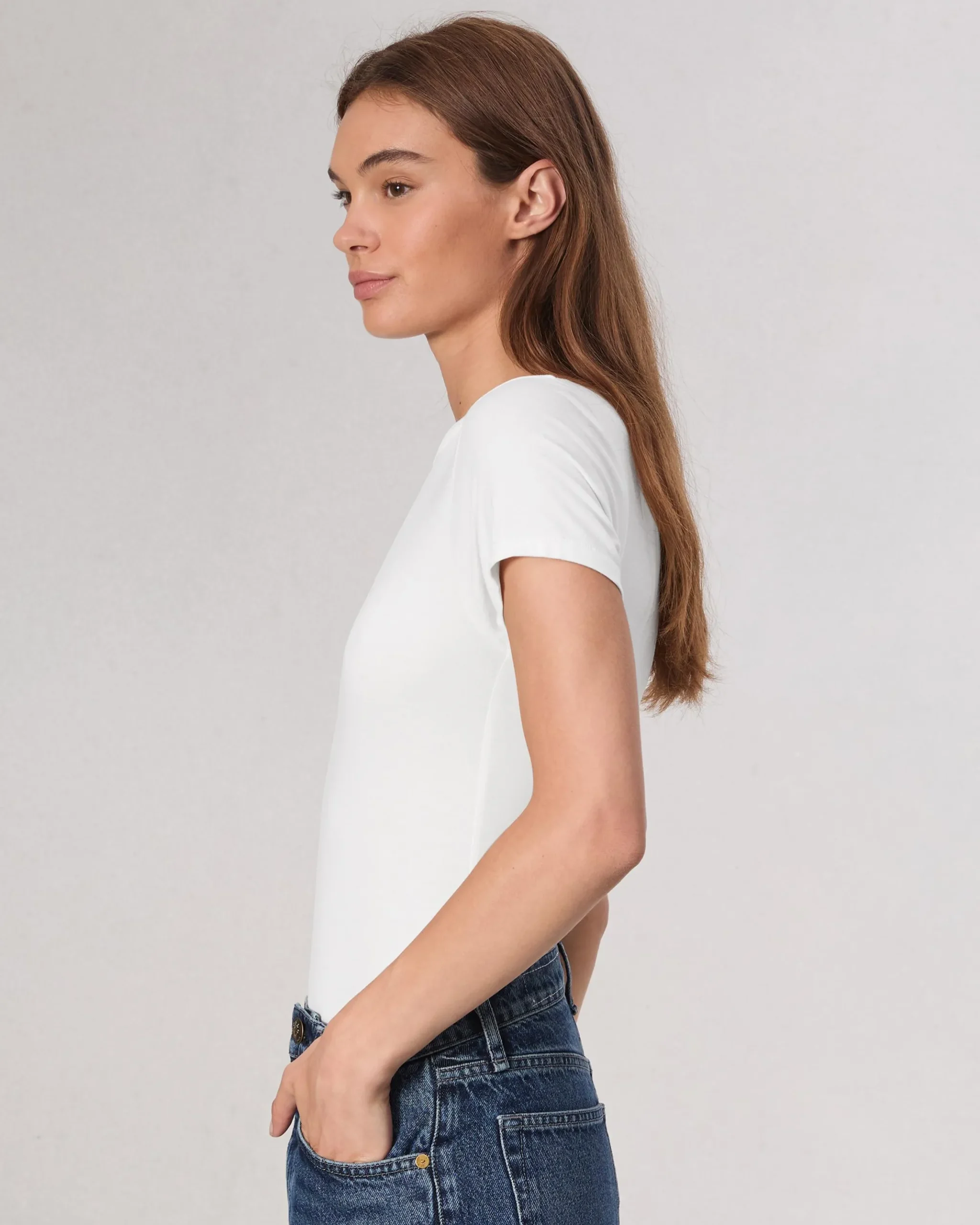 rag & bone Luca Baby Tee White Shop
