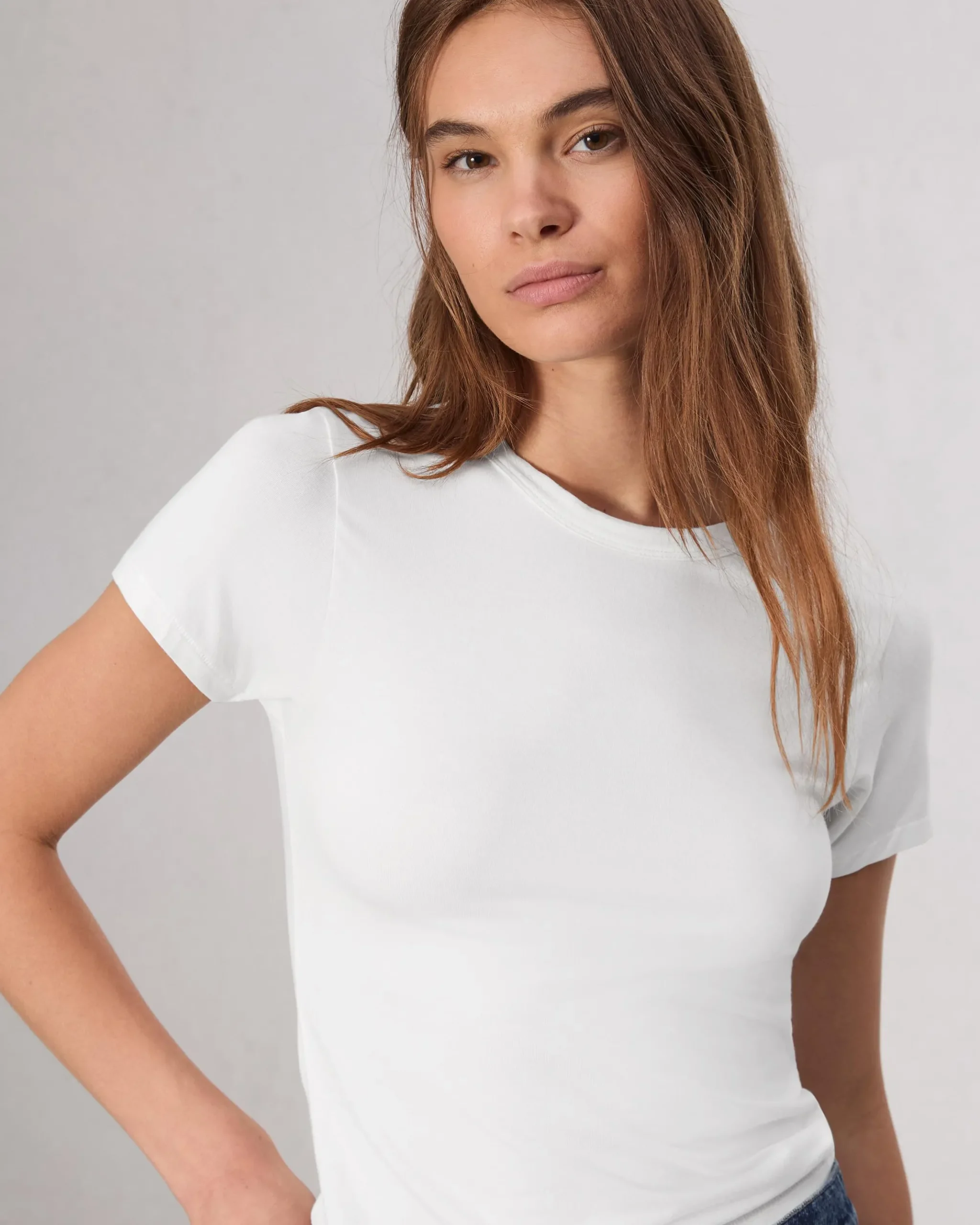 rag & bone Luca Baby Tee White Shop