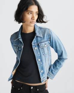 rag & bone Luca Long Sleeve Tee Black Sale