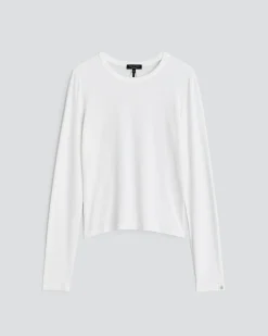 rag & bone Luca Long Sleeve Tee White New