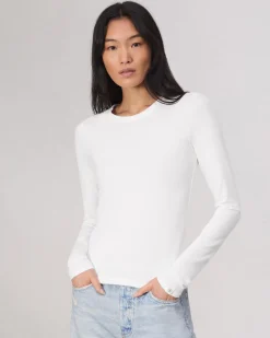 rag & bone Luca Long Sleeve Tee White Online