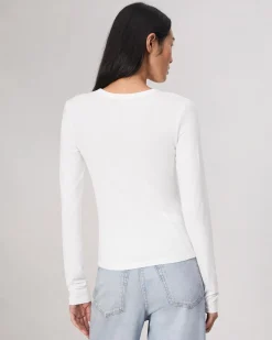 rag & bone Luca Long Sleeve Tee White Online