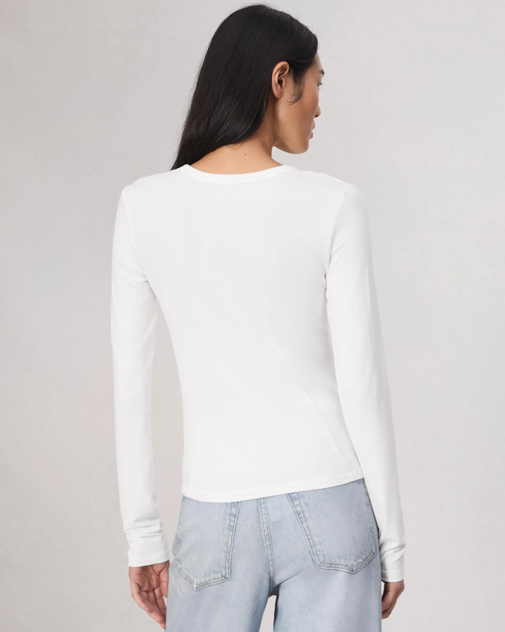 rag & bone Luca Long Sleeve Tee White Online