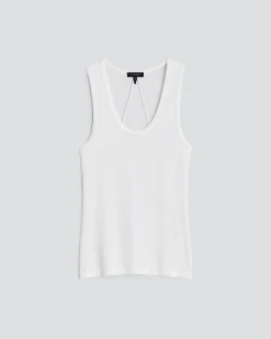 rag & bone Luca Tank White Sale