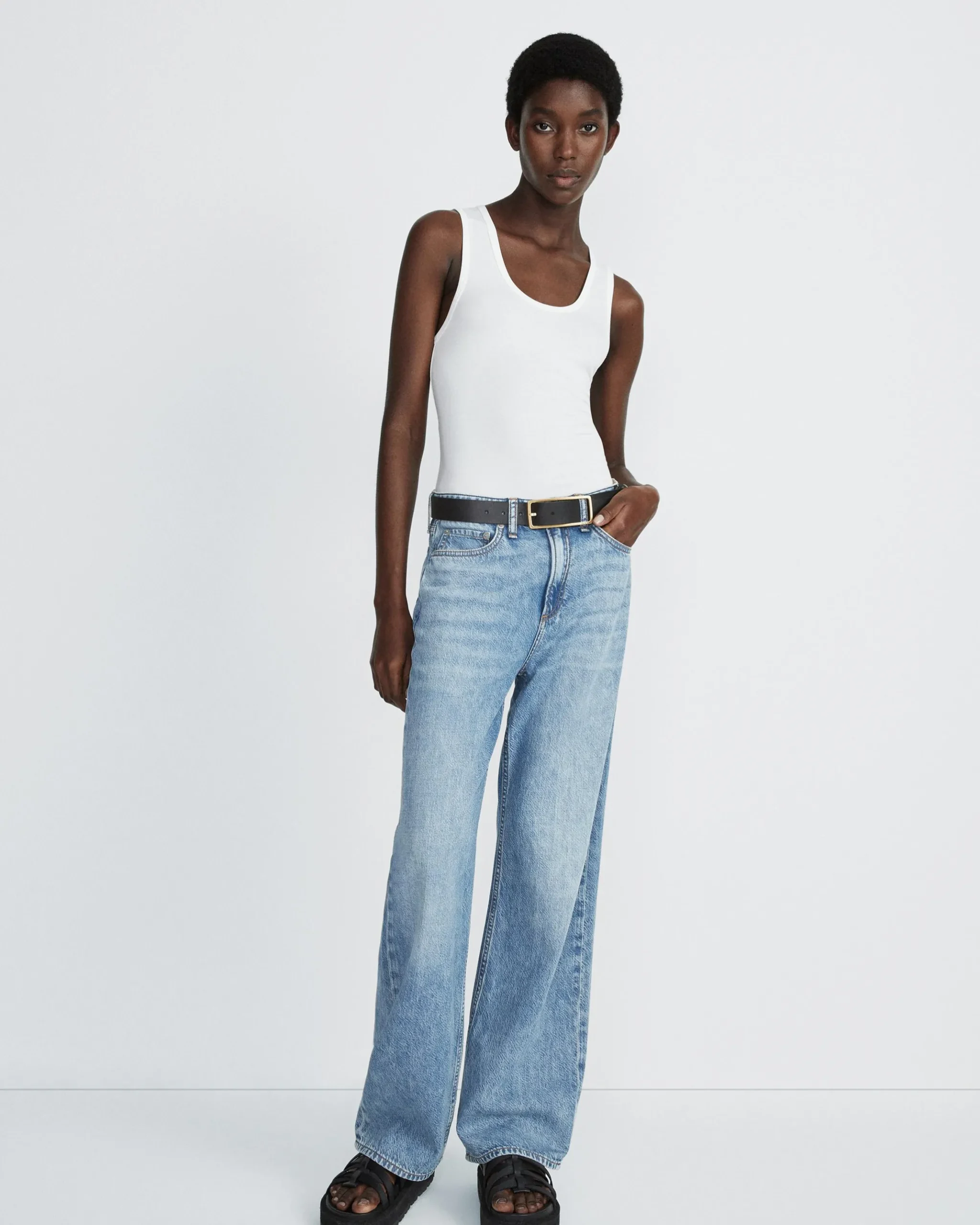 rag & bone Luca Tank White Sale