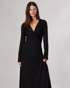 rag & bone Luca Twist Maxi Dress Black Store