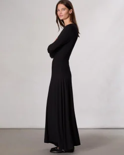 rag & bone Luca Twist Maxi Dress Black Store