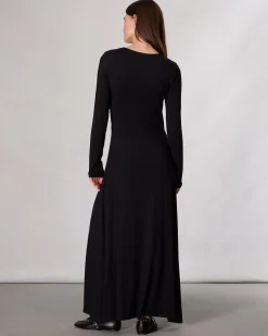 rag & bone Luca Twist Maxi Dress Black Store