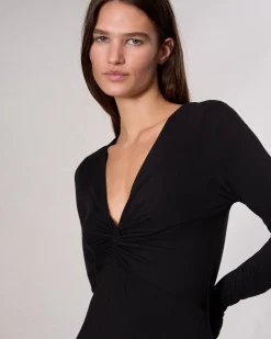 rag & bone Luca Twist Maxi Dress Black Store
