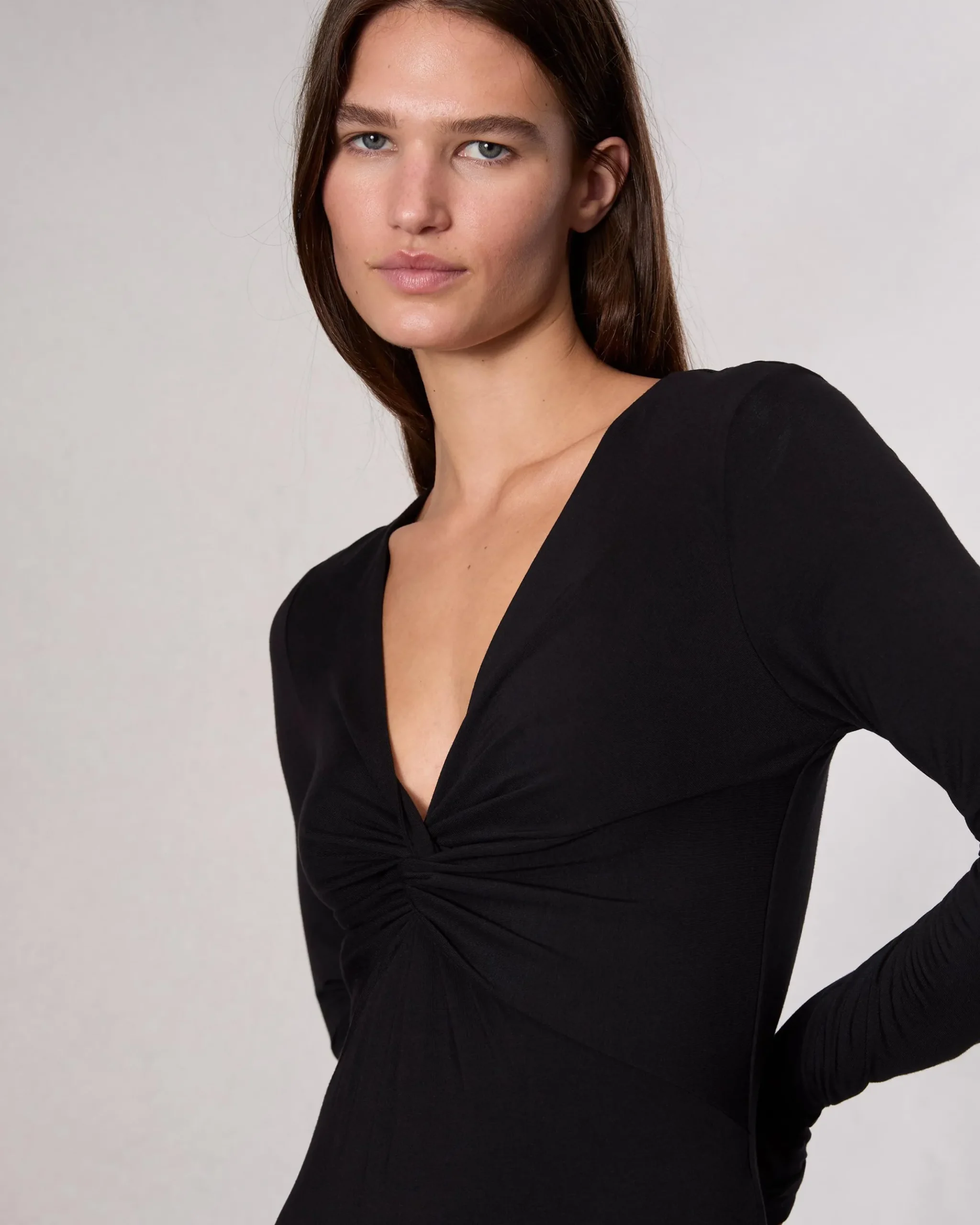 rag & bone Luca Twist Maxi Dress Black Store