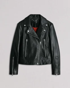 rag & bone Mack Leather Jacket Black Hot