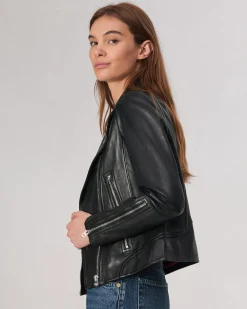 rag & bone Mack Leather Jacket Black Hot