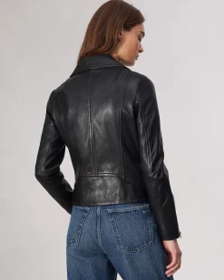 rag & bone Mack Leather Jacket Black Hot
