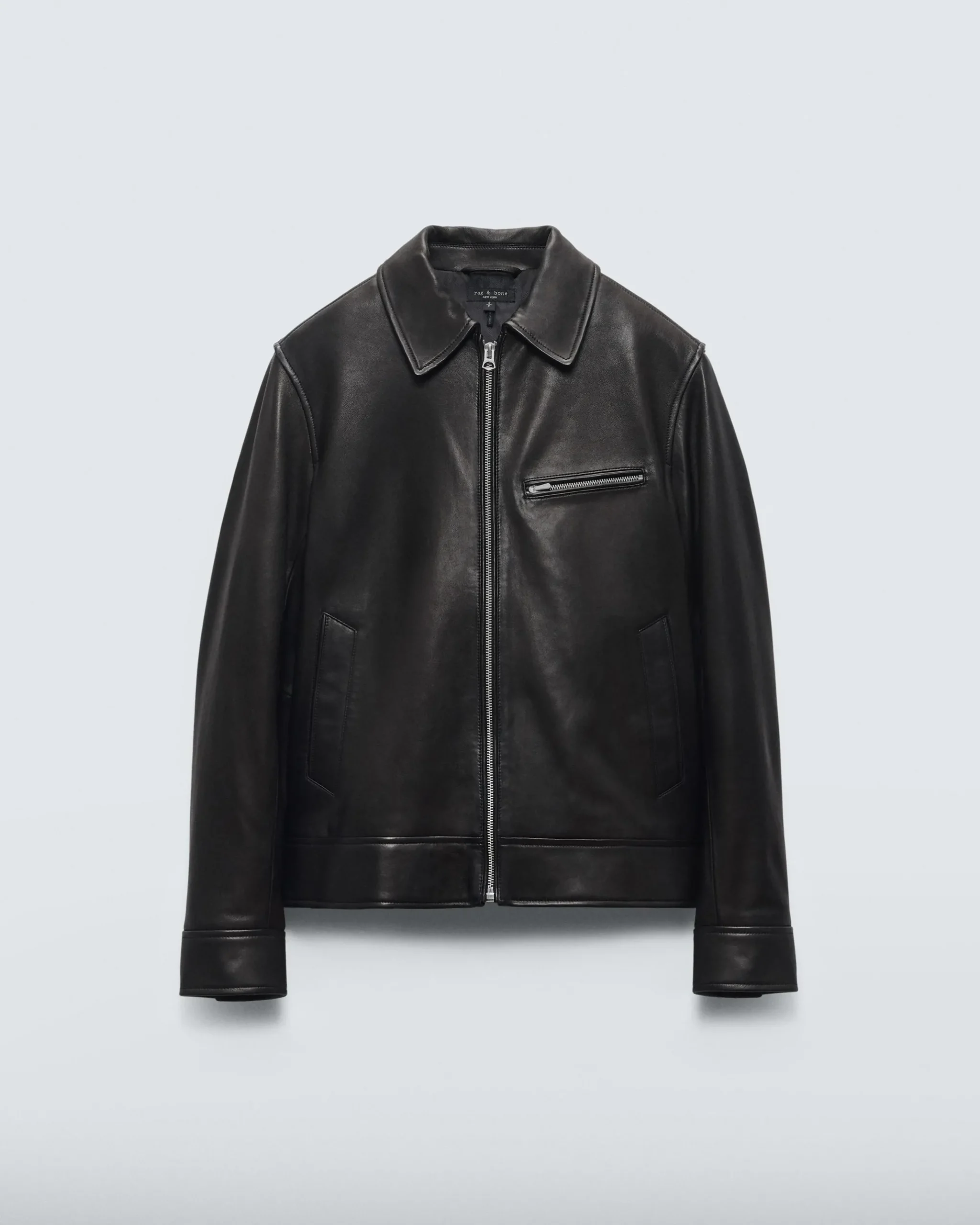 rag & bone Manon Leather Jacket Black Sale