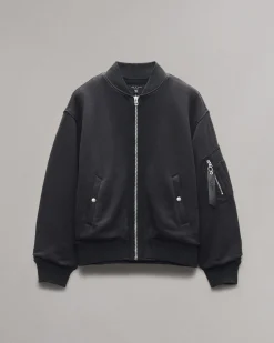 rag & bone Manston Bomber Jacket Black Flash Sale