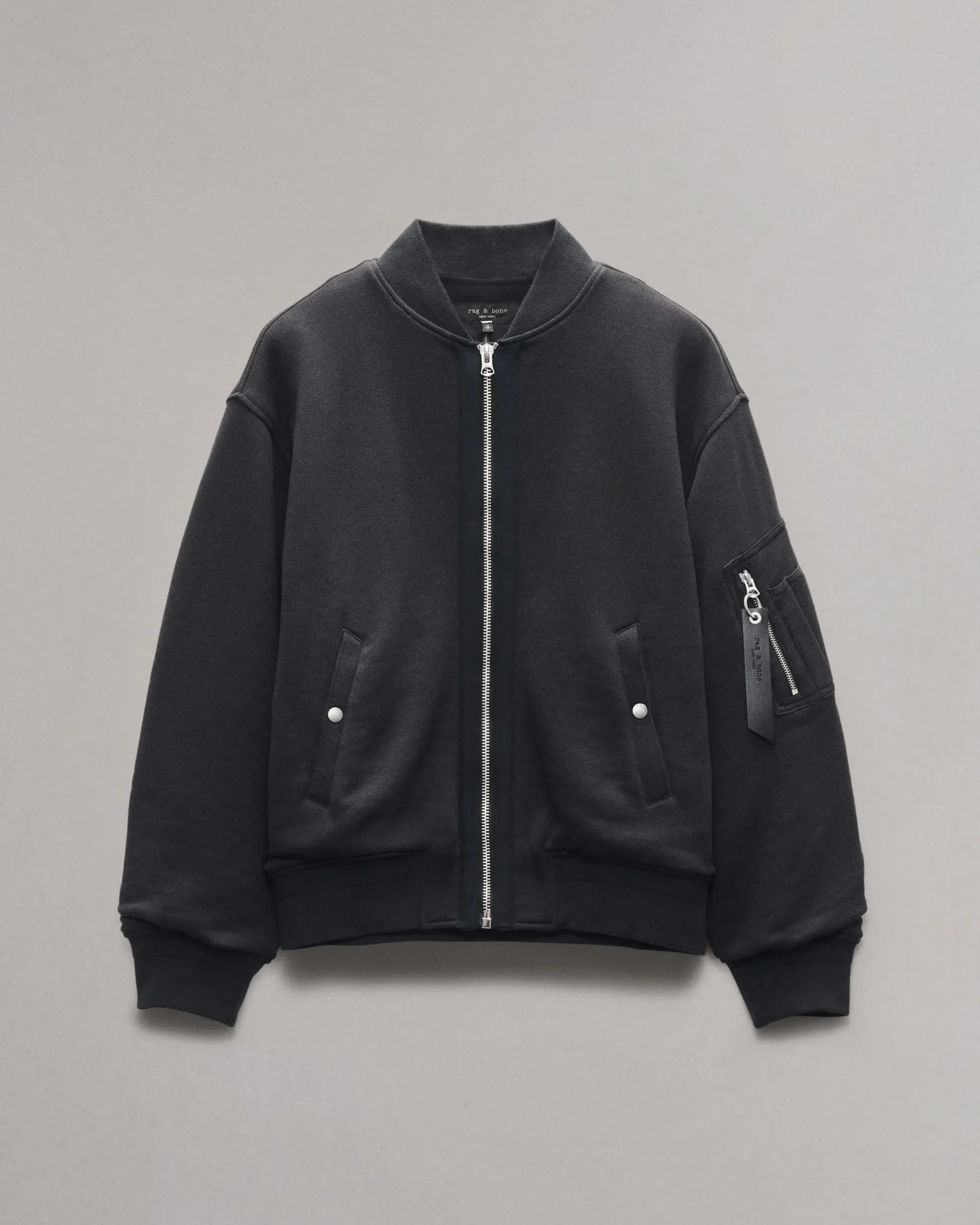 rag & bone Manston Bomber Jacket Black Flash Sale