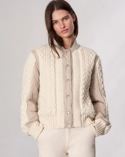 rag & bone Manston Bomber Jacket Natural Best Sale