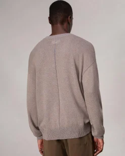 rag & bone Marled Cotton Sweater Grey Multi Shop