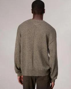 rag & bone Marled Cotton Sweater Army Multi Best Sale