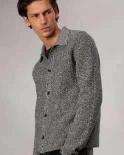 rag & bone Marled Cotton-Blend Cardigan Black Multi Hot