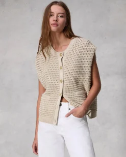 rag & bone Marlee Sweater Vest Black Hot