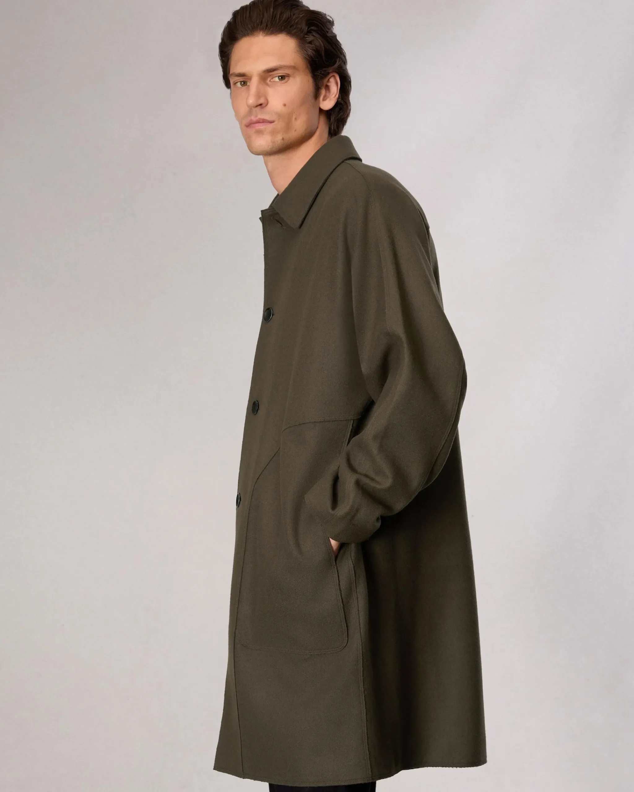 rag & bone Marshall Wool-Blend Coat Green Sale