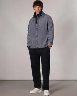 rag & bone Matthew Denim Shirt Aged Indigo Clearance