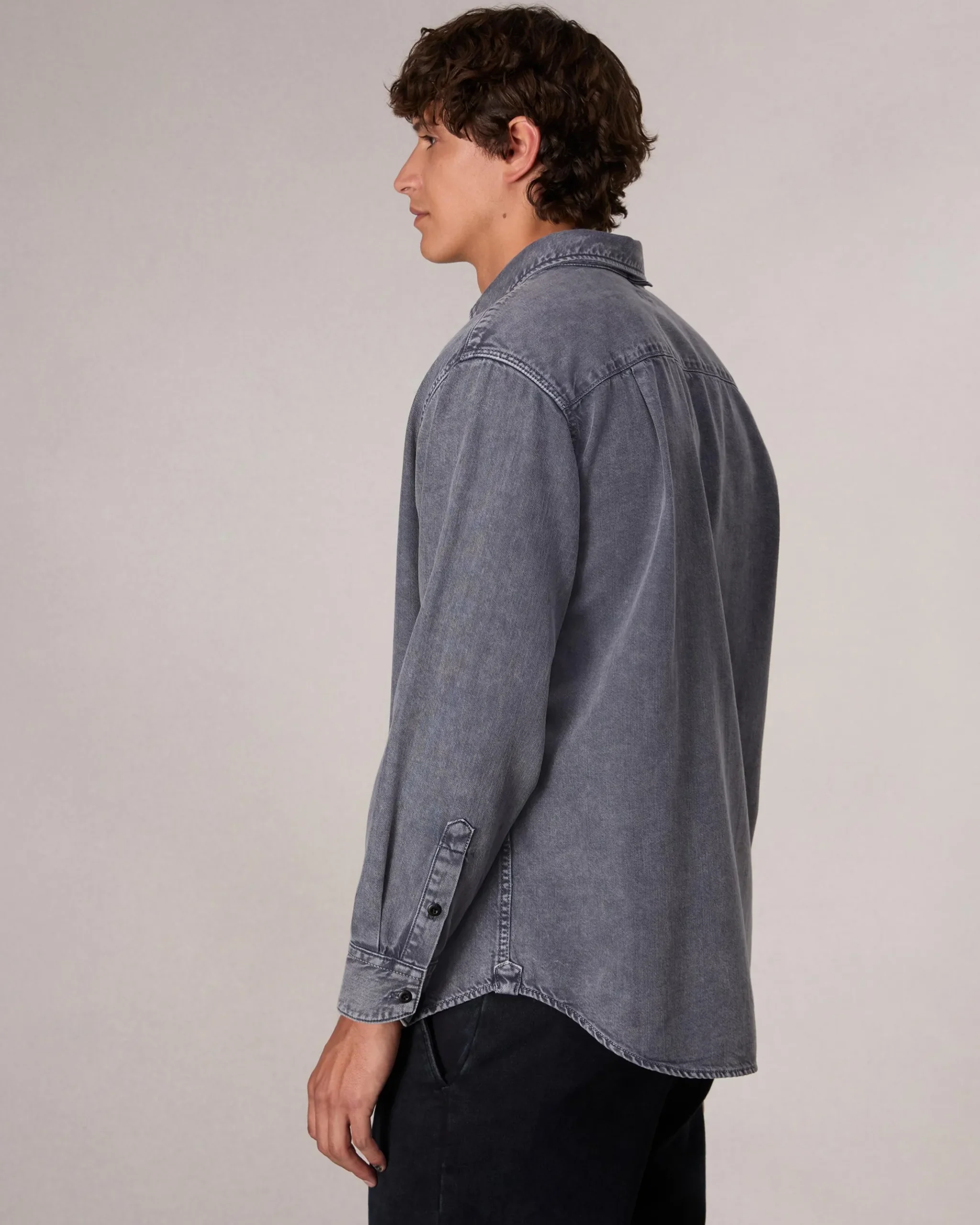 rag & bone Matthew Denim Shirt Aged Indigo Clearance