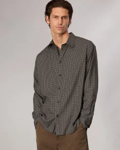 rag & bone Matthew Plaid Shirt Green Plai Shop