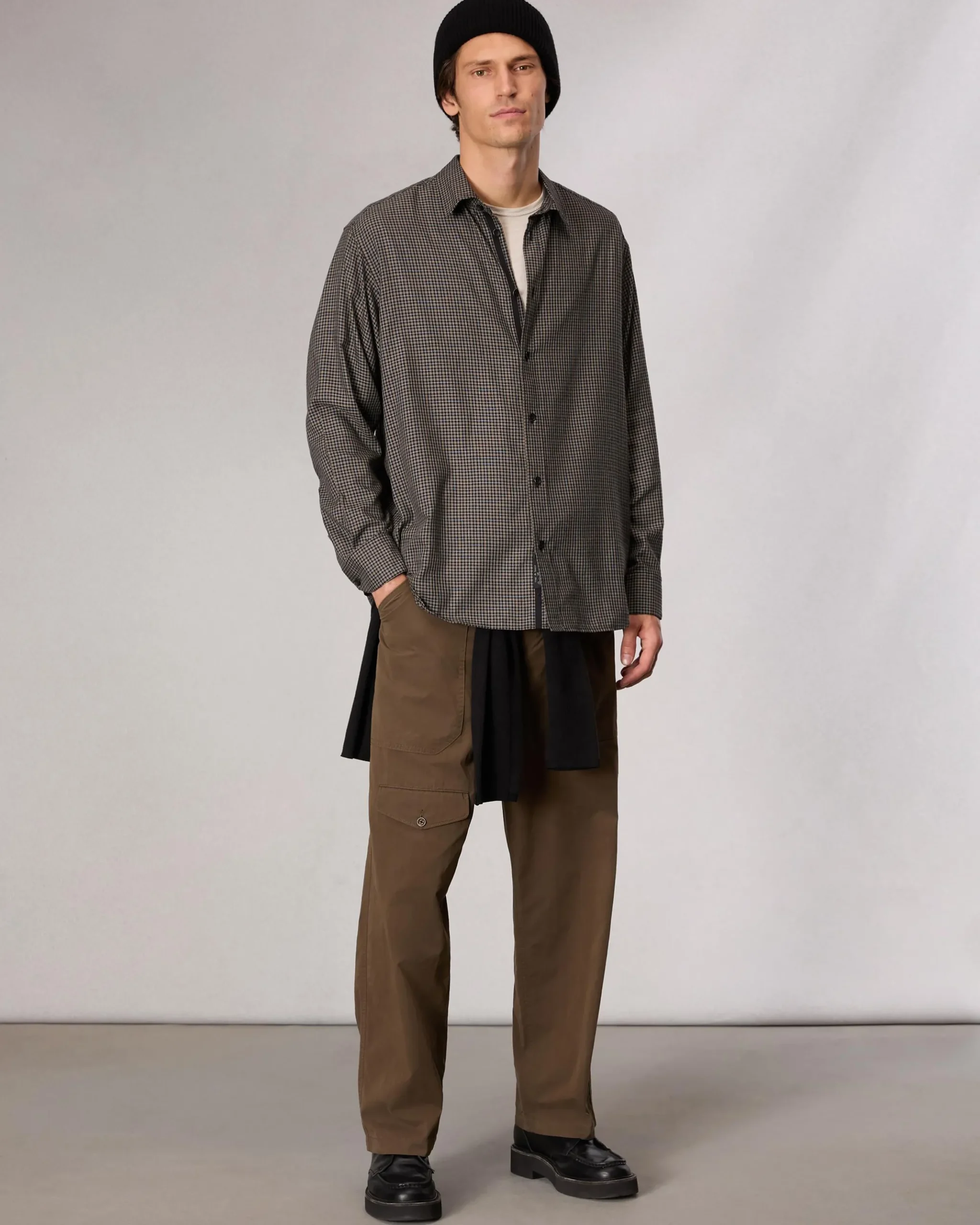 rag & bone Matthew Plaid Shirt Green Plai Shop