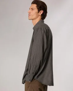 rag & bone Matthew Plaid Shirt Green Plai Shop