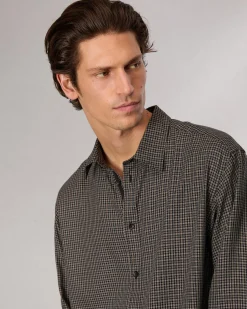 rag & bone Matthew Plaid Shirt Green Plai Shop