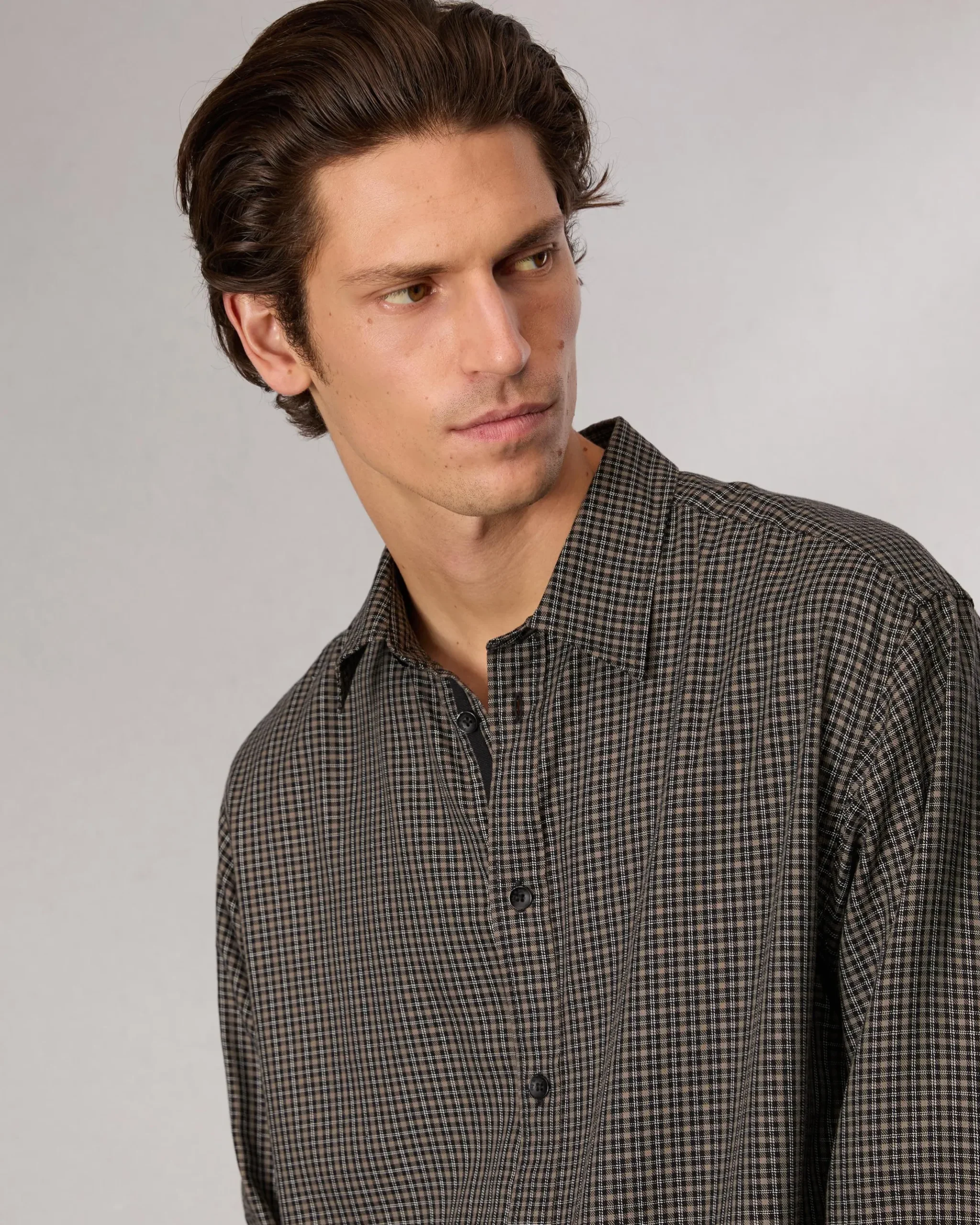 rag & bone Matthew Plaid Shirt Green Plai Shop