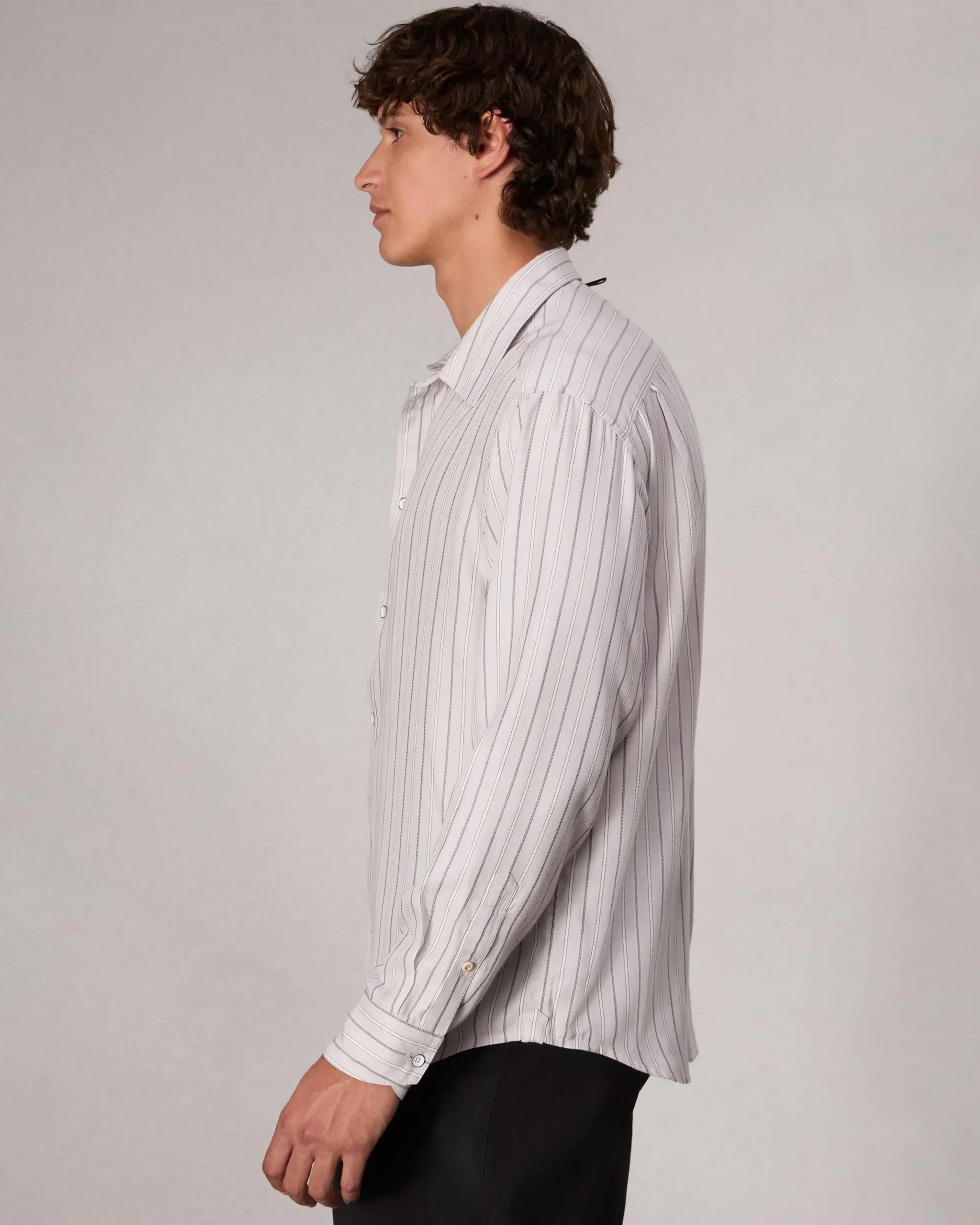rag & bone Matthew Striped Shirt White Stripe Discount