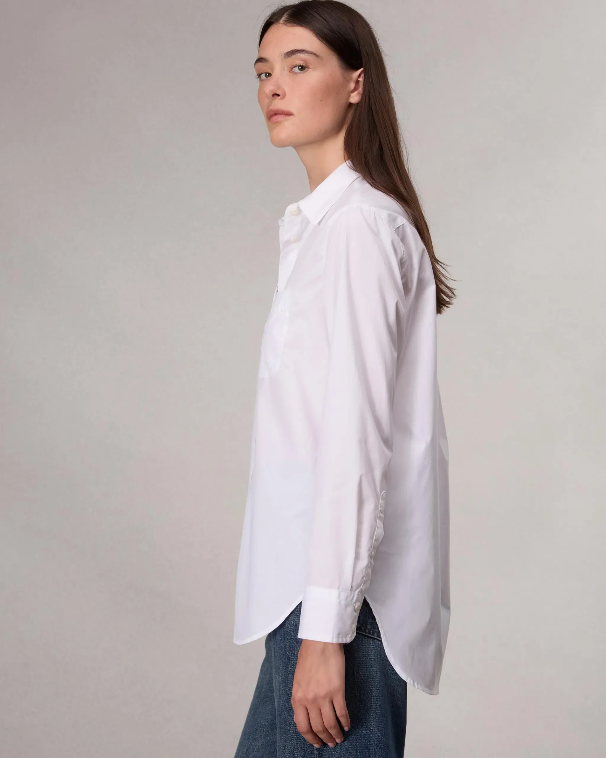 rag & bone Maxine Poplin Shirt White Store