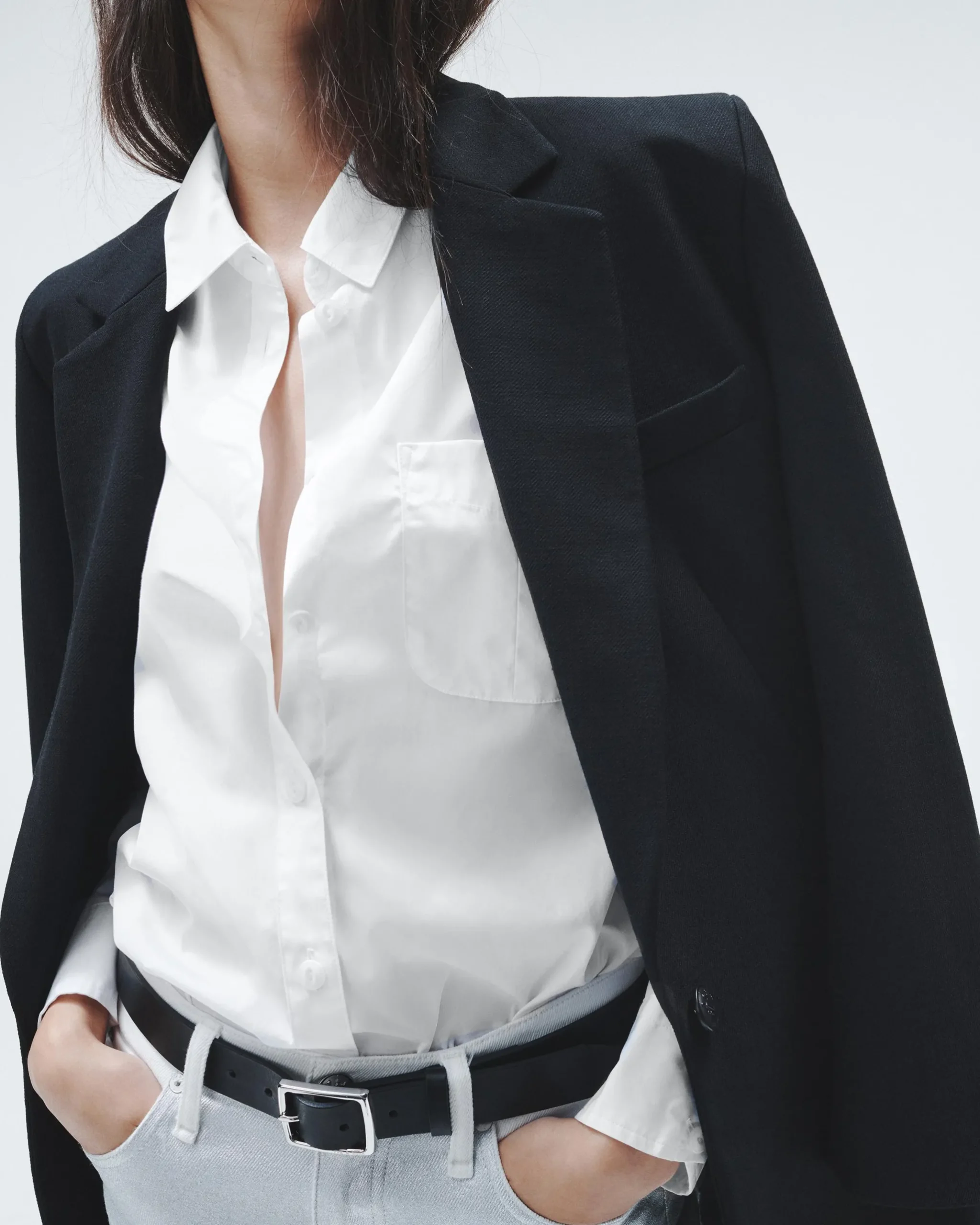rag & bone Maxine Poplin Shirt White Store
