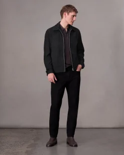 rag & bone Melrose Suede Jacket Black Cheap