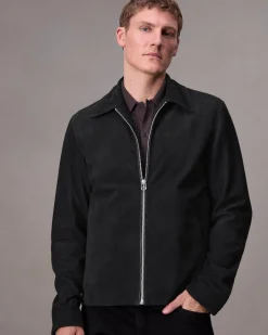 rag & bone Melrose Suede Jacket Black Cheap