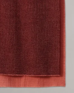 rag & bone Millie Virgin Wool Scarf Wine Multi Flash Sale