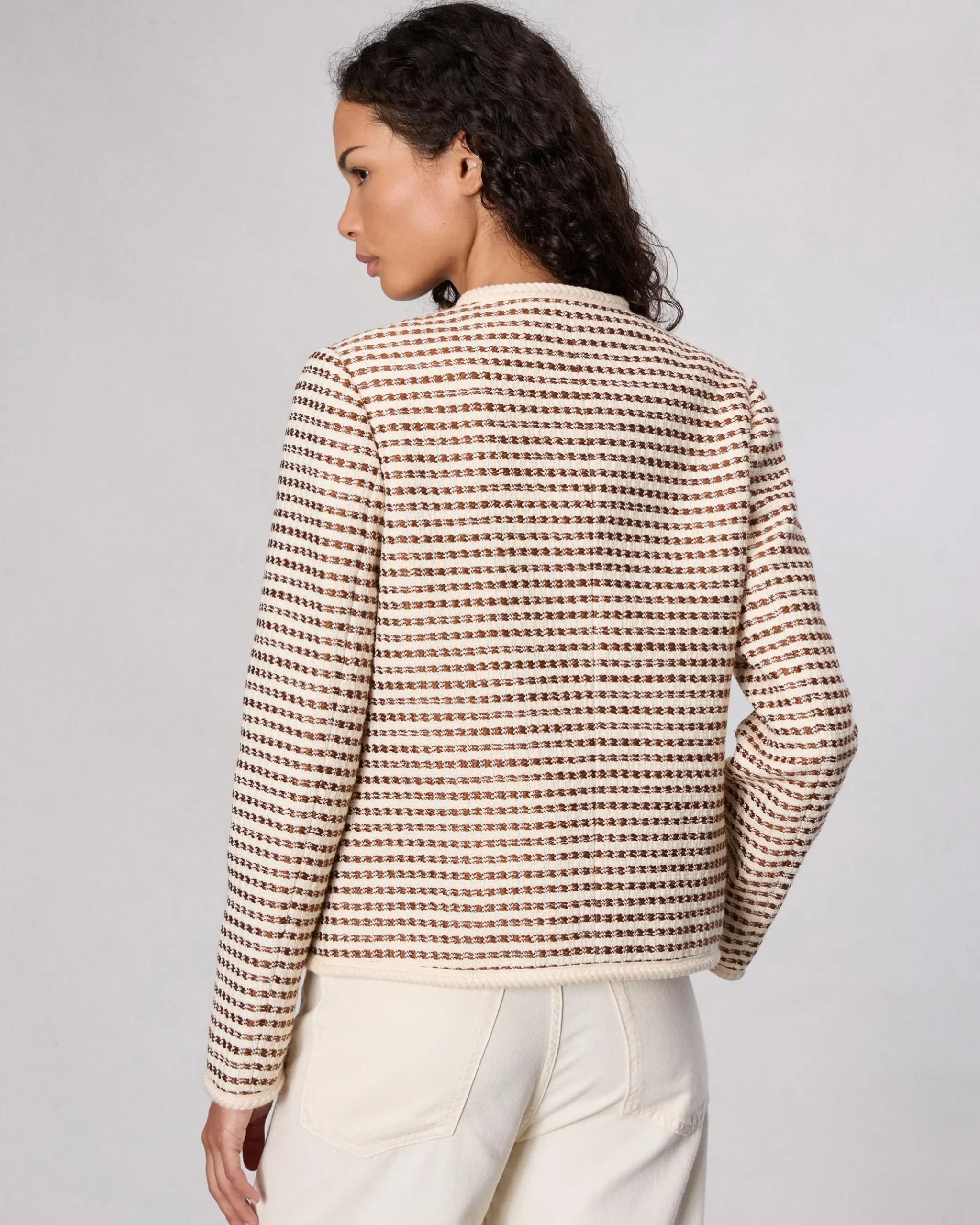 rag & bone Mirabelle Tweed Jacket Ivory Multi Cheap