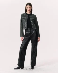 rag & bone Miramar Cora Jacket Washed Black New