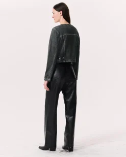 rag & bone Miramar Cora Jacket Washed Black New