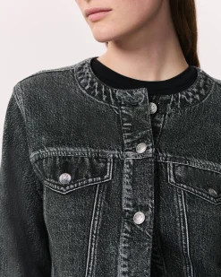 rag & bone Miramar Cora Jacket Washed Black New